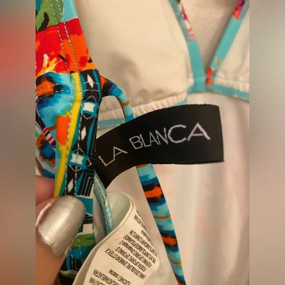 NWOT La Blanca Floral One Piece Swimsuit - Size 10 - Picture 11 of 12